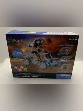 Sillbird Solar Robot Creation Kit - Blue & Gray